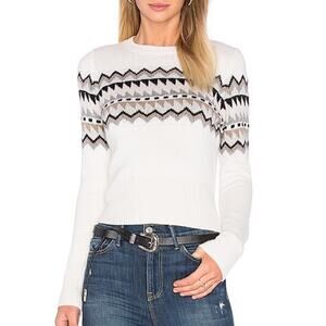 AUTUMN CASHMERE Fair Isle Cashmere/Wool Sweater